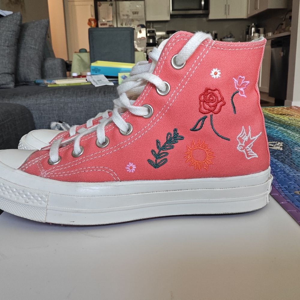 Converse Chuck 70 Watermelon Slushy High-Tops with Embroidery